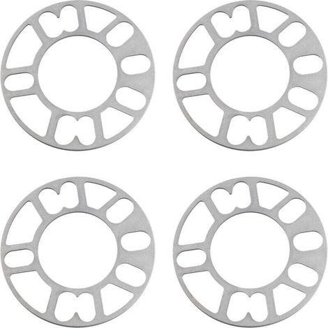 4 PièCes Entretoises de Roue en Aluminium Cales Plaque Automatique 5Mm Goujon pour 4X100 4X114.3 5X100 5X108 5X114.3 5X120 (1/4)