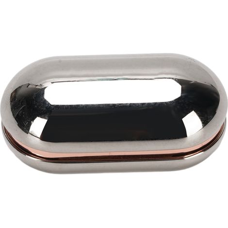 Dispositif de stimulation sensorielle pour les doigts, mécanique et portable, en métal argenté, pour soulager le stress. (1/5)