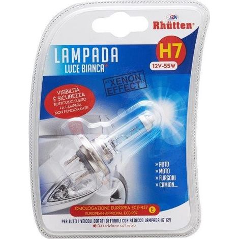 LAMPADA H7 XENON SINGOLA SET 5 PEZZI - RHUTTEN