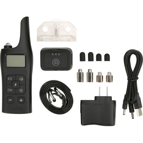 Collier de Dressage Électronique 800m pour Chien, Imperméable avec Télécommande, Vibration et Avertissement, Prise US 110240V (1/5)