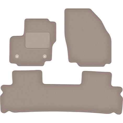 Alfombrillas de terciopelo para Ford S-MAX MK1 monovolumen (2012-2015) beige (1/5)