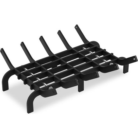 TolleTour Griglia portalegna per camino in acciaio, a V, struttura assemblabile, 41 × 32.5 × 12 cm, 50 kg, 1 pezzo (1/5)