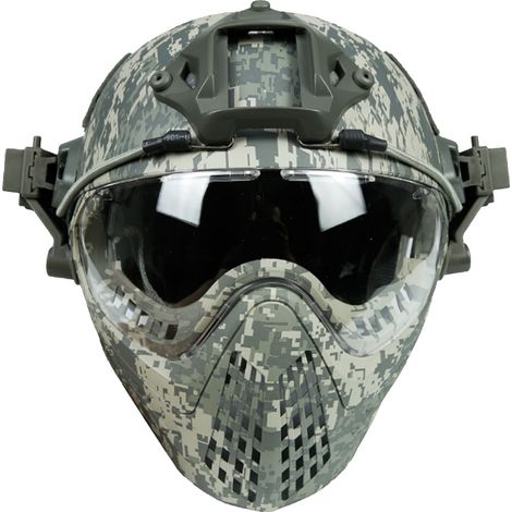 Casque tactique camouflage urbain avec visière de protection, démontable et intégré, assemblage simple (1/5)
