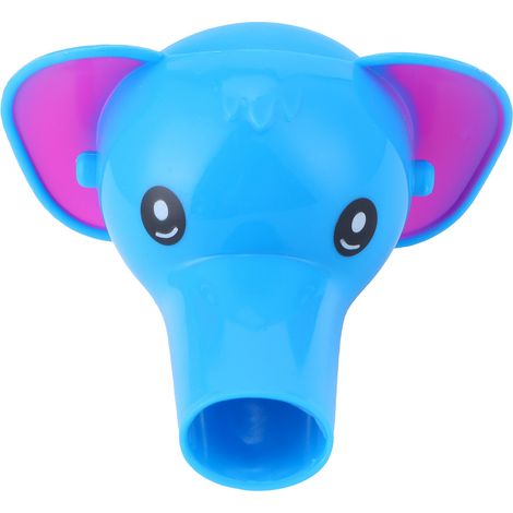 Robinet Amusant pour Enfants - Prolongateur de Bec avec Design Cartoon pour Faciliter le Lavage des Mains - Bleu (1/5)