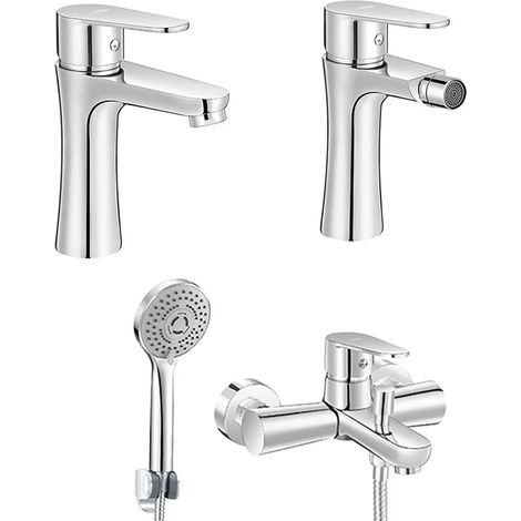 Set miscelatori lavabo bidet vasca cromati serie Lizzy (1/5)