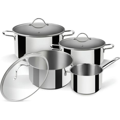 Batteria di pentole SUPREME in acciaio inox 7 pezzi