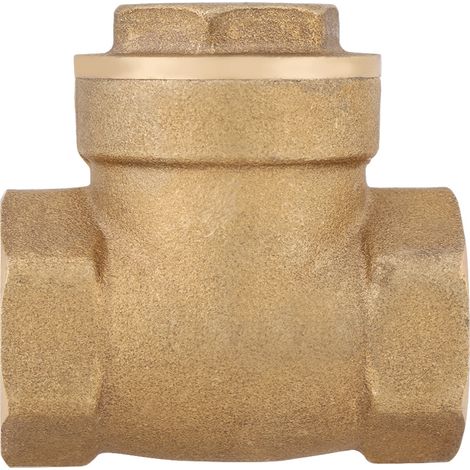Clapet anti-retour à battant en laiton, filetage femelle DN15, 232 PSI, empêchant le refoulement d'eau. (1/5)