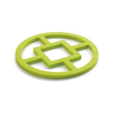 Topfuntersetzer Ibili Silikon gelb 16 cm quadratisch