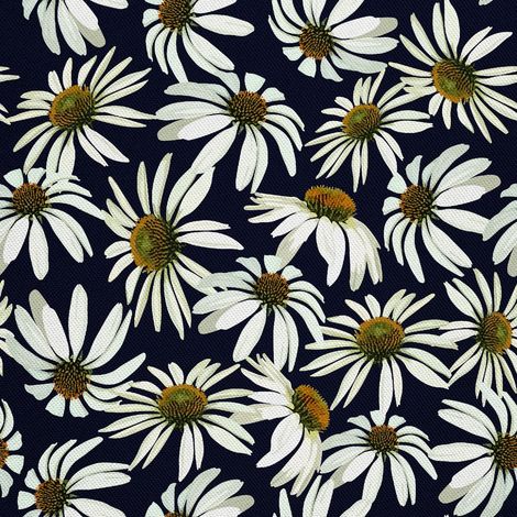 Tela Oxford para decoración de exteriores - Motivo de flor de manzanilla 2 (1/5)