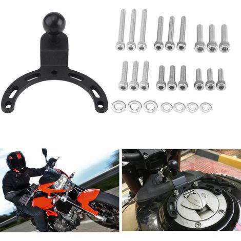 Support GPS Téléphone Caméra Moto Réservoir Support Réglable Fixation Universelle Étui (1/5)