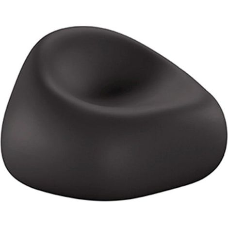 Fauteuil pour extérieur jardin terrasse polyéthylène design moderne Gumball P1 - Noir
