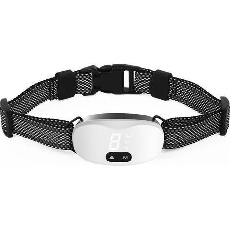 Collier Anti-Aboiement - 3 Modes Son-Vibration-Choc Électrique - Pour Chiens Moyens et Petits - Réglable - Étanche IP67 - Rechargeable - 1 Pièce (1/5)