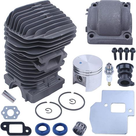Kit de cylindre 42,5 mm Adefol pour tronçonneuse Stihl 023 025 MS250 MS230 MS 250 1123 020 1209 1123 030 0408 avec bougie, lave-linge, joint d'huile, roulement, kit de boulons et bouclier thermique (1/5)