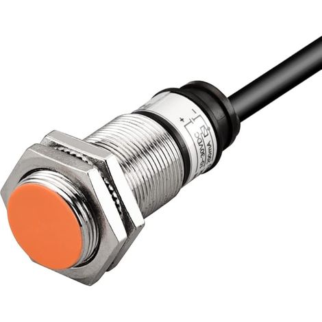 Capteur de proximité inductif PR18-5DP2 de type cylindrique, détection de 5 mm, M18 rond, 12-24 VCC, 3 fils, blindé, PNP, NC(normalement fermé) CE