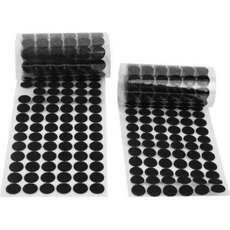 300 Paires Pastilles Adhésives Velcro Rondes Fortes Autocollantes pour Fixation (1/5)