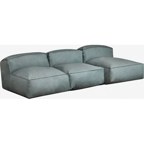 Canapé méridienne modulable de 3 pièces Dojans SKLUM Vert Éter (1/5)