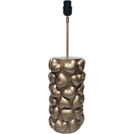 Lampe élégante cœurs dorés - Or métallisé (1/2)