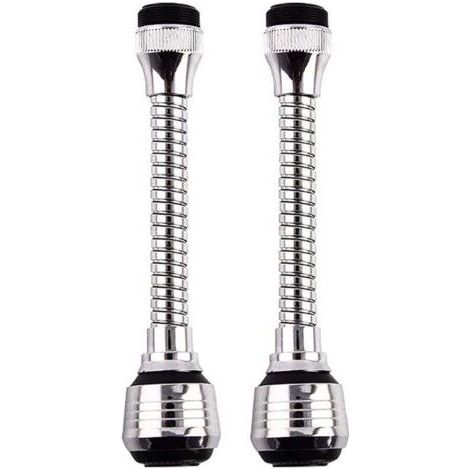UlisemPiece Wasserhahnverlängerung, schwenkbarer Verlängerungsfilter, Duscharmaturverlängerung, 360° verstellbarer Auslaufdiffusorfilter, zwei einstellbare Modi, für Küchenspüle, Badezimmer (1/4)