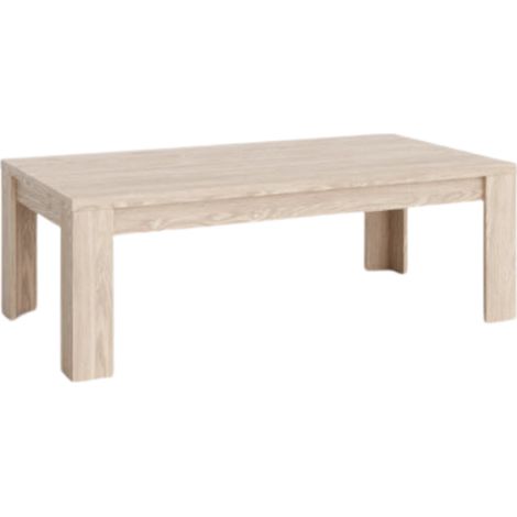 Table basse 126 x 42 cm naturel clair Genève (1/3)