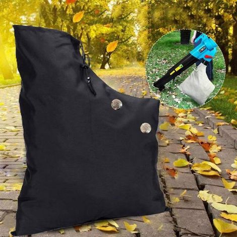 Sac collecteur souffleur de feuilles, taille réglable, noir, pour jardin parc maison école (1/4)