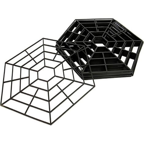 20 piezas de red protectora de plástico PP para estanques, malla hexagonal ligera y resistente para proteger los peces. (1/5)