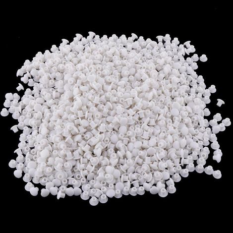 1000x Bouchon De Trou En Plastique Meubles Charnière Trou Couvercle Obturateur 5MM Blanc A