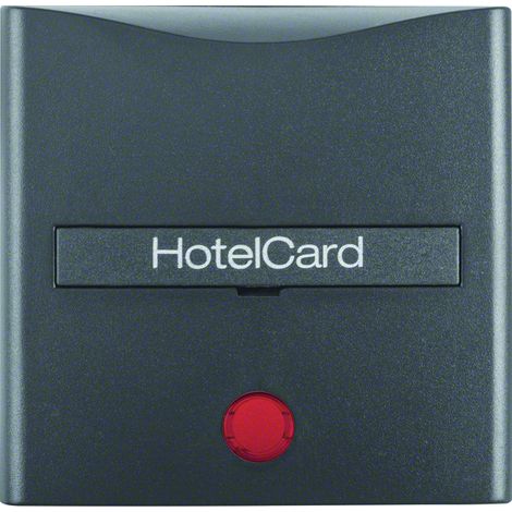 Interruttore berker hotel-card finitura opaca applicazione hotel