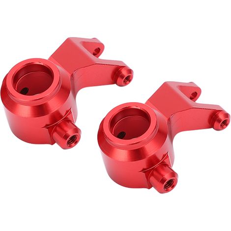 2 pièces 1:10 Coupe de direction en alliage d'aluminium pour Arrma Senton Typhon Granite Big Rock, pièces métalliques rouges (1/5)