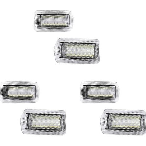 Lot de 6 ampoules LED blanches pour éclairage de porte de courtoisie Toyota Land Cruiser série 200, série 150, Prado MK4 J150 et Lexus ES240 IS250 (1/4)