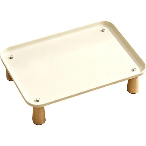 Supporto per ciotola per cibo per gatti  Mangiatoia antiscivolo con piedini in legno (1/5)