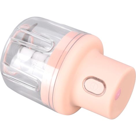 Mini-hachoir électrique sans fil rose 250ml, broyeur d'ail USB rechargeable, étanche, outil de cuisine portable avec batterie intégrée (1/5)