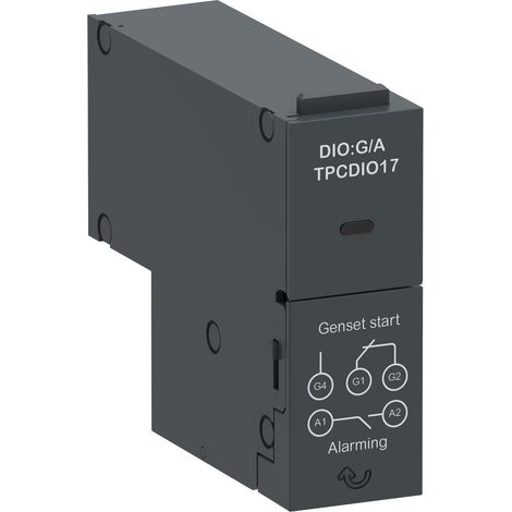 Módulo I/O TRANSFERPACT, arranque temporizado 300 V AC, señal de alarma y control de motor