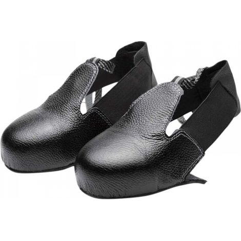 Accessoires pour chaussures et bottes de sécurité, housses pour meubles de jardin, couvre-chaussures de sécurité en cuir antichoc avec embout en acier, couvre-chaussures de protection pour visiteurs, (1/5)