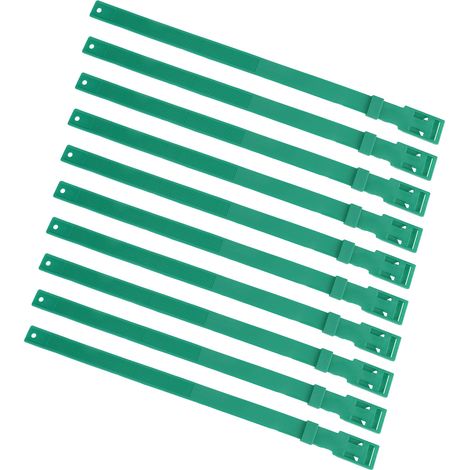 Lot de 10 colliers de chèvre en PU 59 cm collier bétail pour ferme vache cheval mouton vert (1/5)