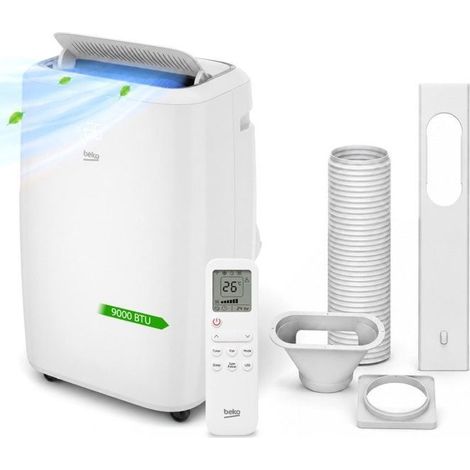Climatiseur mobile connecté - GÉNÉRIQUE - 9000 BTU - Wi‑Fi & commandes vocales - 26 m² - Monobloc (1/5)