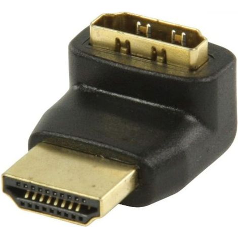 Adaptateur coudé à 270 degrés - Noir (1/4)