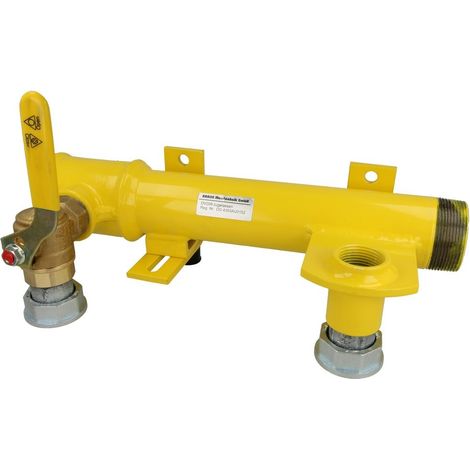 Unité de montage pour compteur bitube avec robinet à bille, TSV, 1 1/2’’x1’’