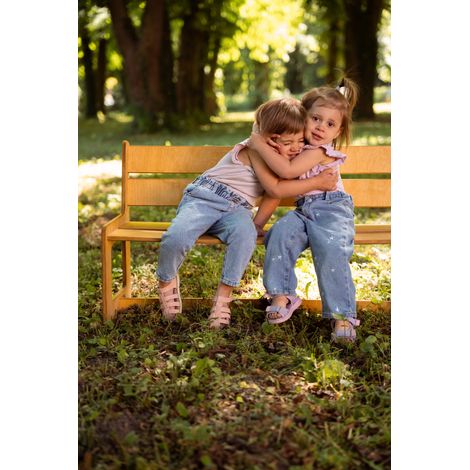 Panchina da giardino in legno per bambini (1/5)