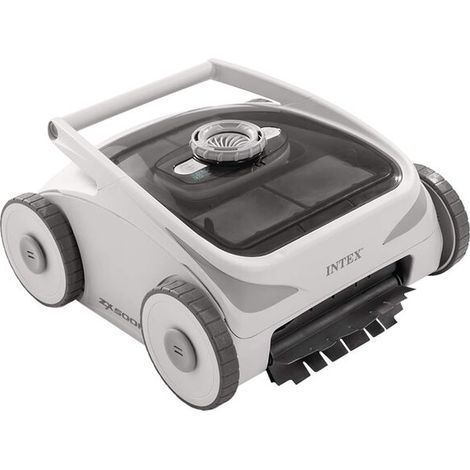 Aspirateur de piscine INTEX, en PVC gris et noir