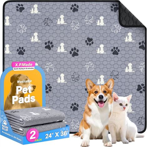 [NON UTILIZZATO] Set di 2 tappetini lavabili per cani