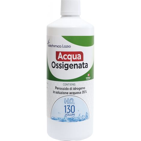 Acqua ossigenata 130 volumi confezione 12 pezzi LT 1 soluzione ossidante per schiarire e sbiancare il legno