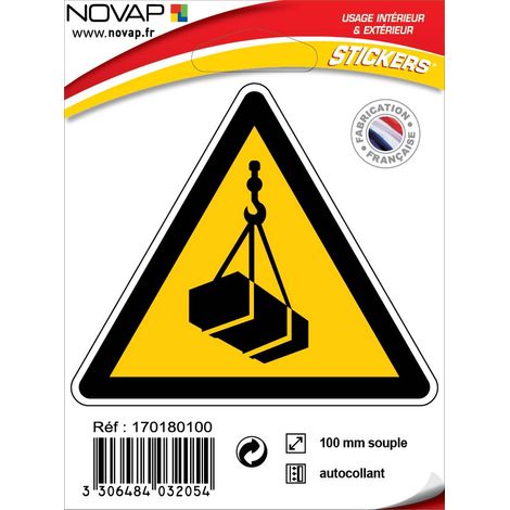 Panneau Danger en hauteur - Adhésif Triangle 100mm - 4032054