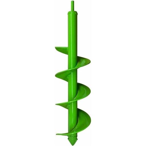 Mèche pour tarière 10cm x 40cm – Acier pour sols durs – Compatible mandrin 3/8" – Creuse des trous dans argile et glace (1/5)