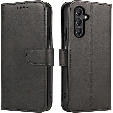 Étui en cuir pour Samsung Galaxy A14 A14 5G avec rabat et fermeture portefeuille + verre trempé (1/5)