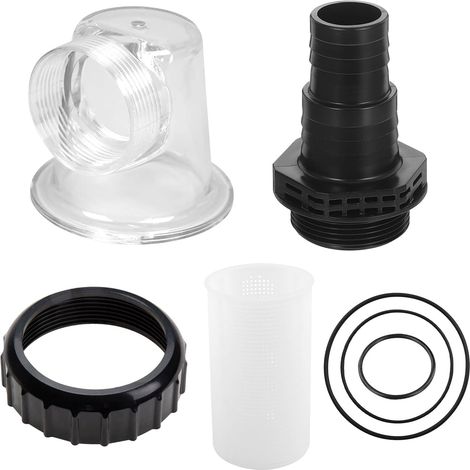 Pompe de circulation pour piscine - Insert transparent - Couvercle de pré-filtre avec joints toriques - Pièce de rechange pour piscine SPS25, SPS50, SPS75, SPS100, SPS100-1 (C) (1/5)