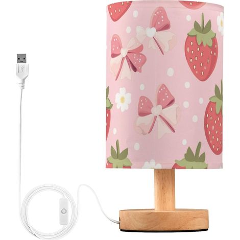 Kcldeci Lampe de chevet pour chambre à coucher, ferme, table (1/5)