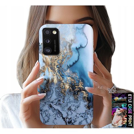 Custodia per Samsung Galaxy A41 - fantasia effetto marmo + vetro (1/5)