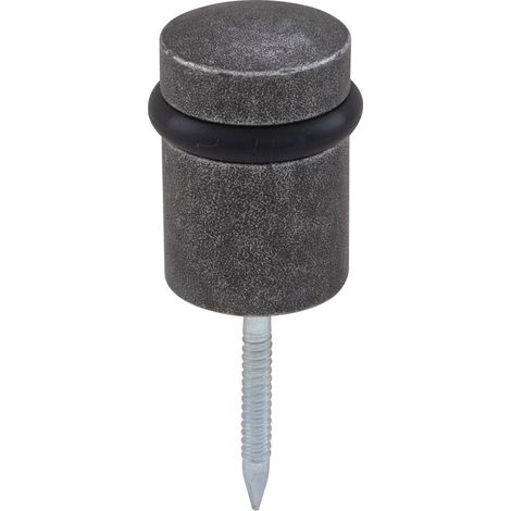 HALCÖ Bodentürpuffer ø 30 mm, Stahl verzinkt schwarz passiviert (1/3)