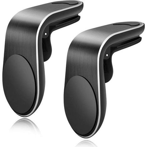 Supporto magnetico per telefono da auto - Supporto universale per telefono da auto - Supporto magnetico potente per auto - Compatibile con qualsiasi smartphone - Confezione da 2 (1/2)