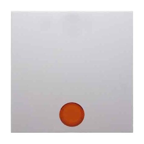 HAGER S1 TOUCHE AVEC LENTILLE GLOSS BLANC POLAIRE
